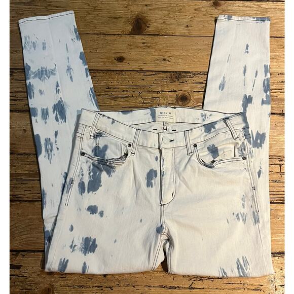 McGuire Womens Size 30 Light Blue Tie Dye Wash Bootcut Jeans NWOT - Picture 1 of 6